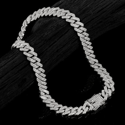 Silver Plated Cuban Chain