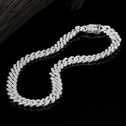 Silver Plated Cuban Chain