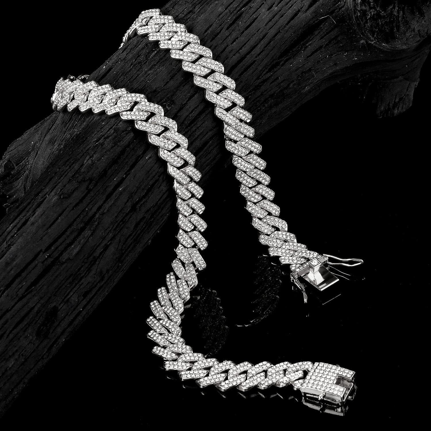 Silver Plated Cuban Chain