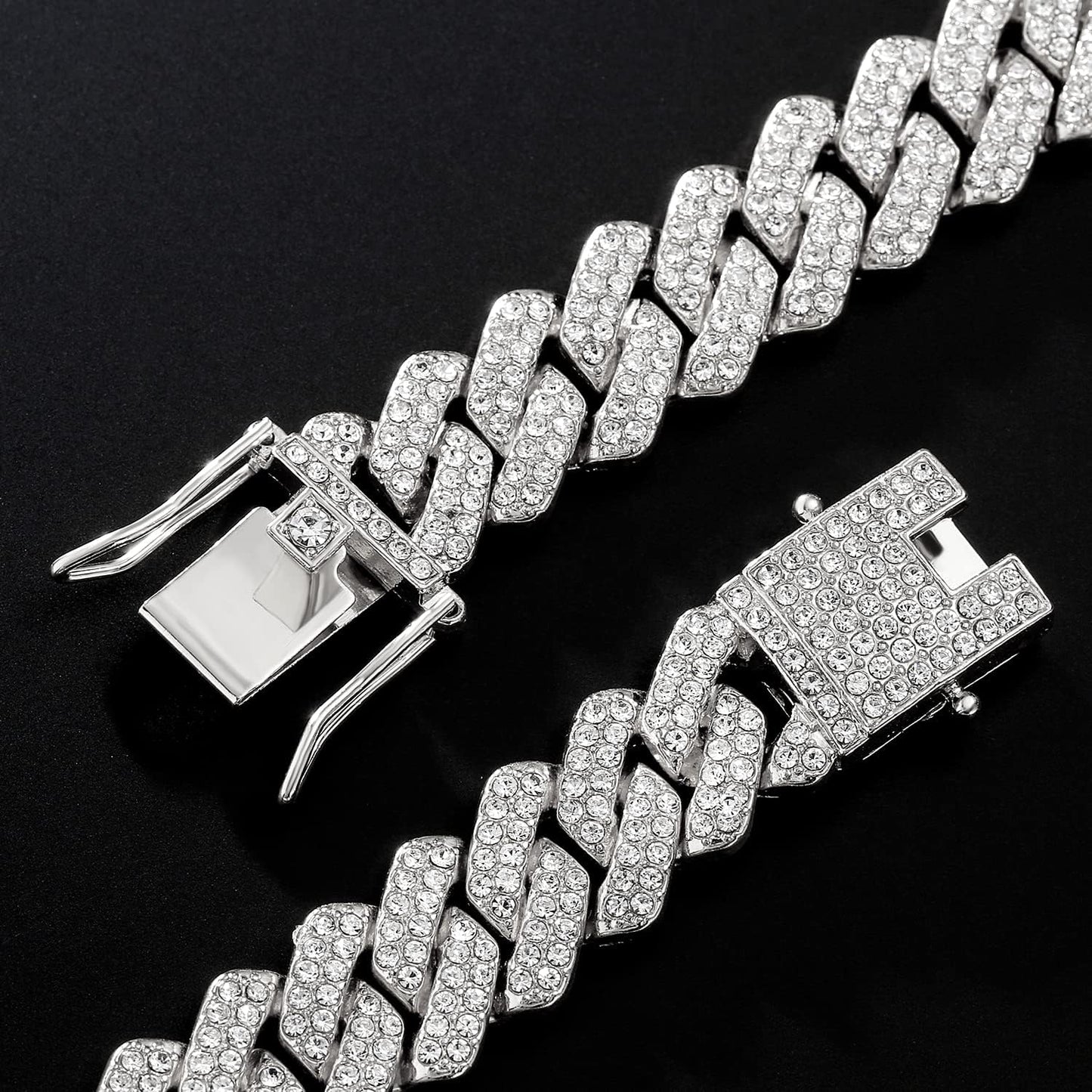 Silver Plated Cuban Chain